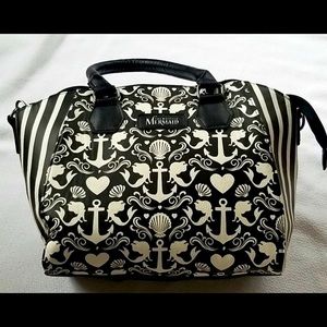SOLDLoungefly black and white little mermaid purse